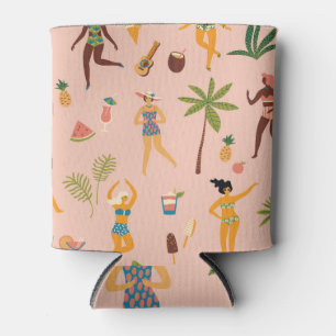 Swimsuit Ladys: Tropischer Vintager Tanz Dosenkühler