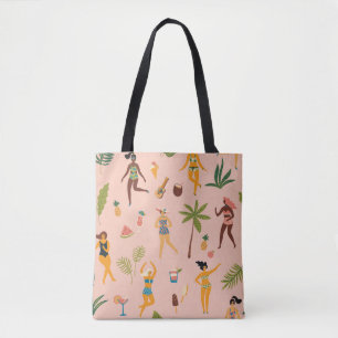Swimsuit Ladys: Tropischer Vintager Tanz Tasche
