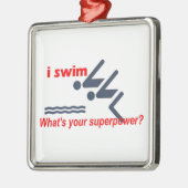 SwimsuperPower Silbernes Ornament (Links)