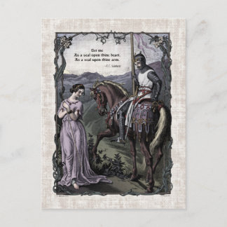 Swinburne "An Old Sprichwort" Viktorianische Postk Postkarte