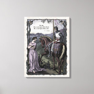 Swinburne "Ein alter Spruch" viktorianische Kunst Leinwanddruck