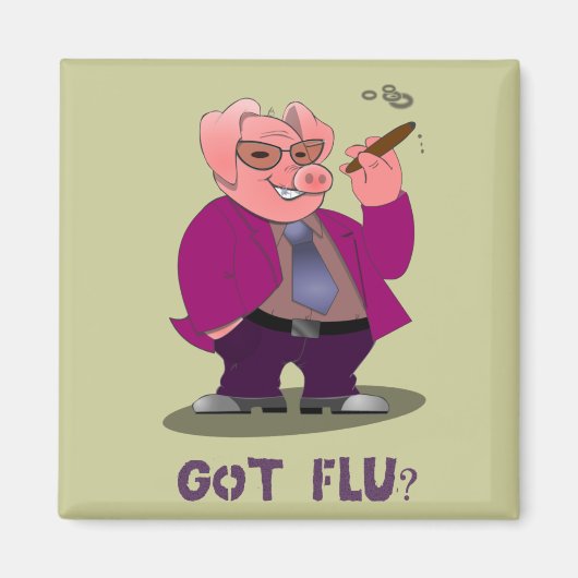 Swine Flu Magnet (Vorne)