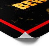 SWINE FLU - Vorsicht vor der Pandemie! Poster (Ecke)