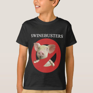 Swinebusters dunkler Jugend-T - Shirt