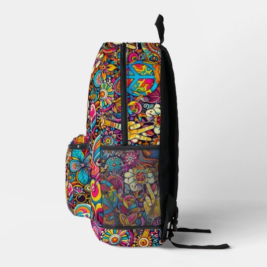 Swing 60er Design-Backpack Bedruckter Rucksack (Rechts)