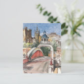 Swing Bridge Postcard Postkarte (Stehend Vorderseite)