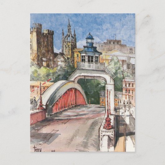 Swing Bridge Postcard Postkarte (Vorderseite)