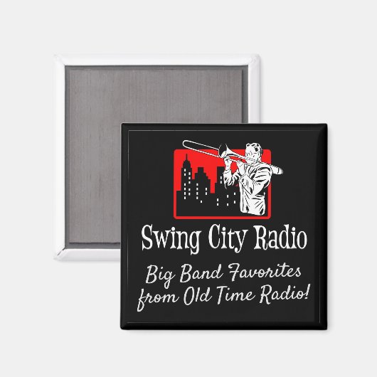Swing City Radio Magnet (Vorderseite/Rückseite)