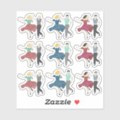 Swing Dance Aufkleber (Blatt)