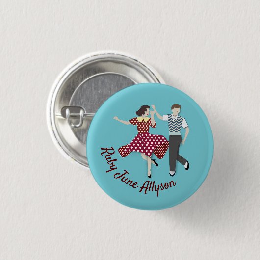 Swing Dance Couple Button (Vorne & Hinten)