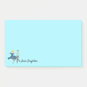 Swing Dance Couple Post-it Klebezettel