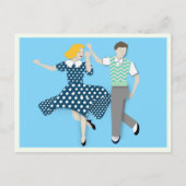 Swing Dance Couple Postkarte (Vorderseite)