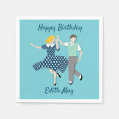 Swing Dance Couple Serviette (Vorderseite)