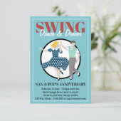 Swing Dance Einladung (Stehend Vorderseite)