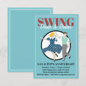 Swing Dance Einladung (Vorne/Hinten)