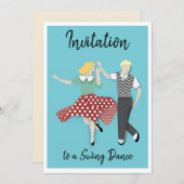 Swing Dance Einladung (Vorne/Hinten)
