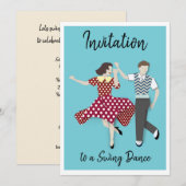 Swing Dance Einladung (Vorne/Hinten)
