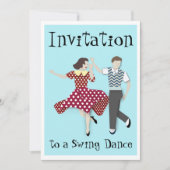 Swing Dance Einladung (Vorderseite)