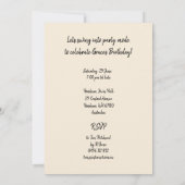 Swing Dance Einladung (Rückseite)