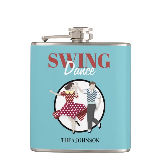 Swing Dance Flachmann (Vorderseite)