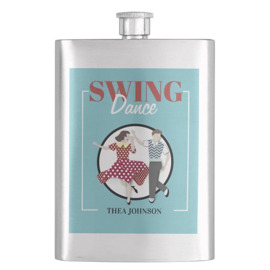 Swing Dance Flachmann (Vorderseite)