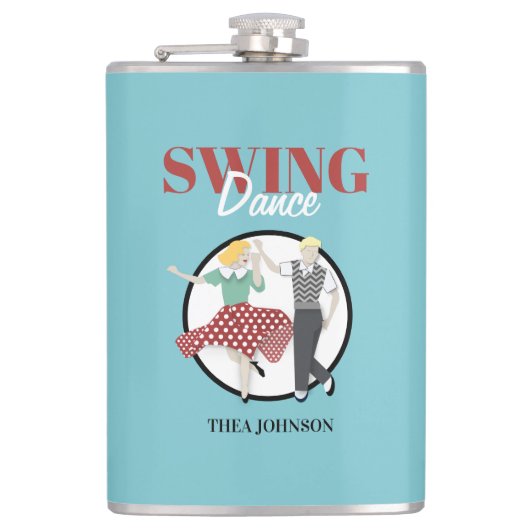 Swing Dance Flachmann (Vorderseite)