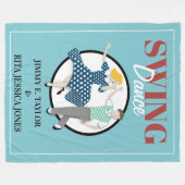Swing Dance Fleecedecke (Vorderseite (Horizontal))