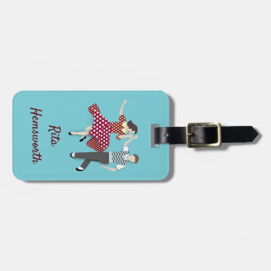 Swing Dance Gepäckanhänger (Vorderseite horizontal)