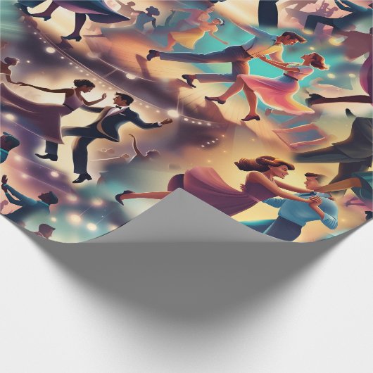 Swing Dance Geschenkpapier (Ecke)