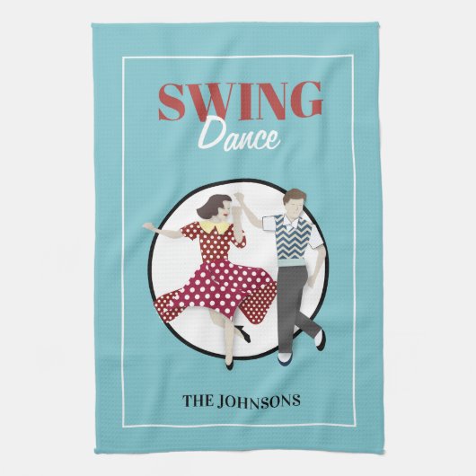 Swing Dance Geschirrtuch (Vertikal)