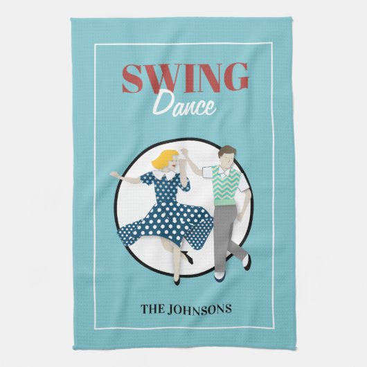 Swing Dance Geschirrtuch (Vertikal)