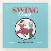 Swing Dance Glasuntersetzer (Vorderseite)