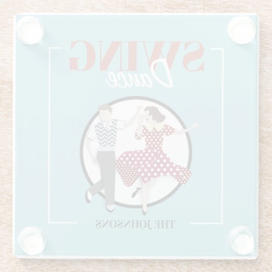 Swing Dance Glasuntersetzer (Rückseite)