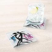 Swing Dance Glasuntersetzer (Schrägansicht)