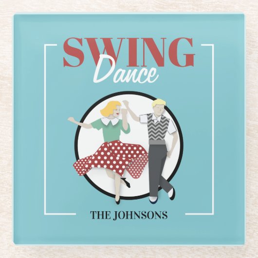 Swing Dance Glasuntersetzer (Vorderseite)