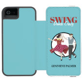 Swing Dance Incipio iPhone Geldbeutel-Hülle (Folio Geöffnet)