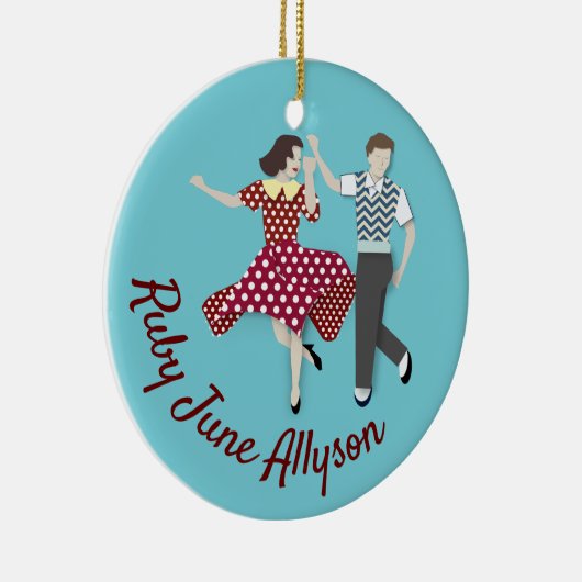 Swing Dance Keramik Ornament (Rechts)