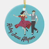 Swing Dance Keramik Ornament (Vorne)