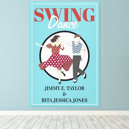 Swing Dance Leinwanddruck (Insitu (Holzboden))