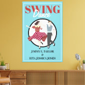 Swing Dance Leinwanddruck (Insitu (Wohnzimmer))