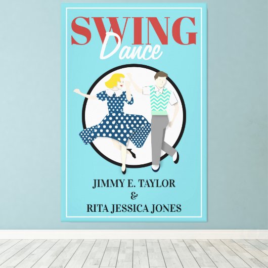Swing Dance Leinwanddruck (Insitu (Holzboden))