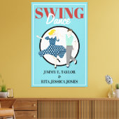 Swing Dance Leinwanddruck (Insitu (Wohnzimmer))