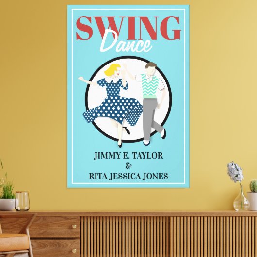 Swing Dance Leinwanddruck (Insitu (Wohnzimmer))