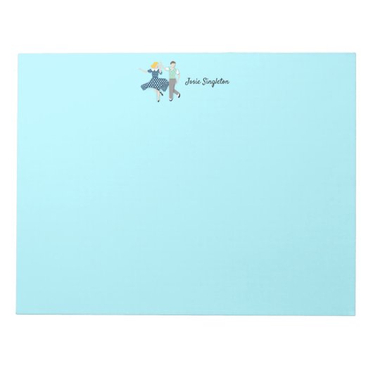 Swing Dance Notizblock (Vorderseite)