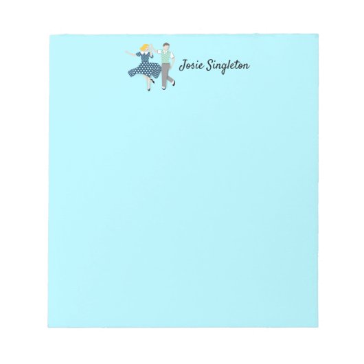 Swing Dance Notizblock (Vorderseite)