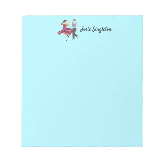 Swing Dance Notizblock (Vorderseite)