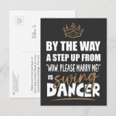 Swing Dancer ist das Ultimate in Appeal. Fun Gift Postkarte (Vorne/Hinten)