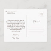Swing Dancer ist das Ultimate in Appeal. Fun Gift Postkarte (Rückseite)