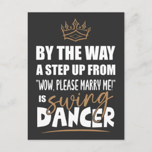 Swing Dancer ist das Ultimate in Appeal. Fun Gift Postkarte