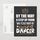 Swing Dancer ist das Ultimate in Appeal. Fun Gift Postkarte (Vorne/Hinten)